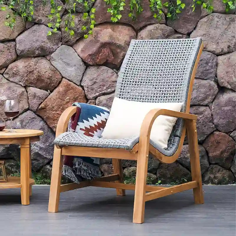 Cambridge Casual Dunham - Ensemble de conversation 3 pièces en teck - Coussin GRATUIT