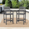 Lot de 2 chaises Adirondack hautes en plastique
