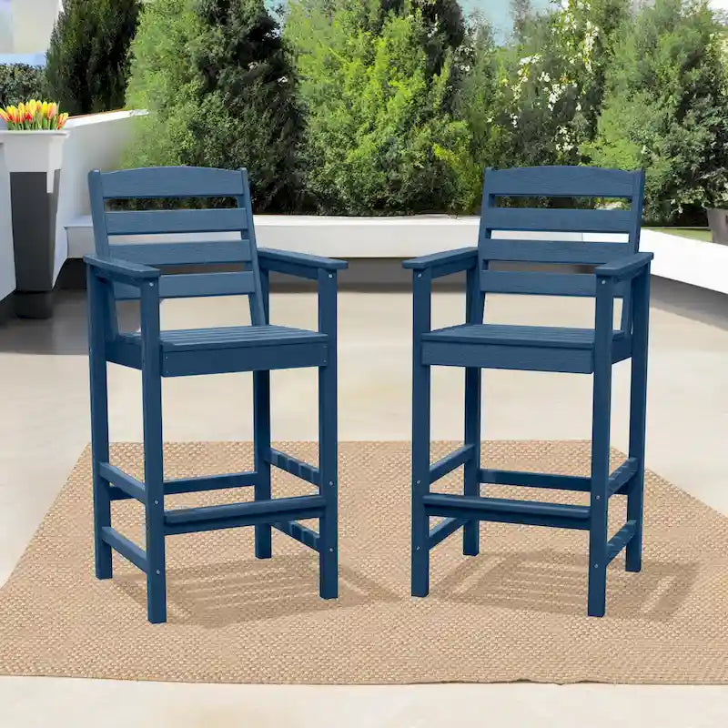 Plastic Tall adirondack Chair Set Of 2-Piece