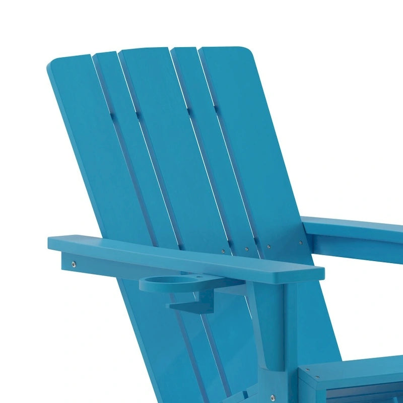 Fauteuil à bascule Adirondack tout temps avec porte-gobelet pivotant
