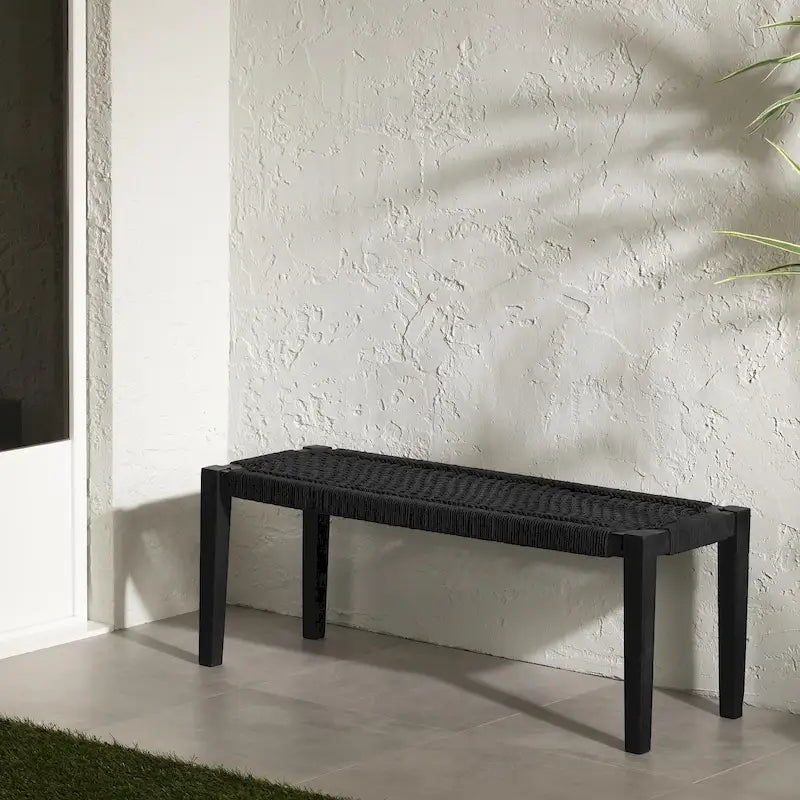Banc en bois d'agave South Shore