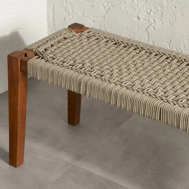 Banc en bois d'agave South Shore