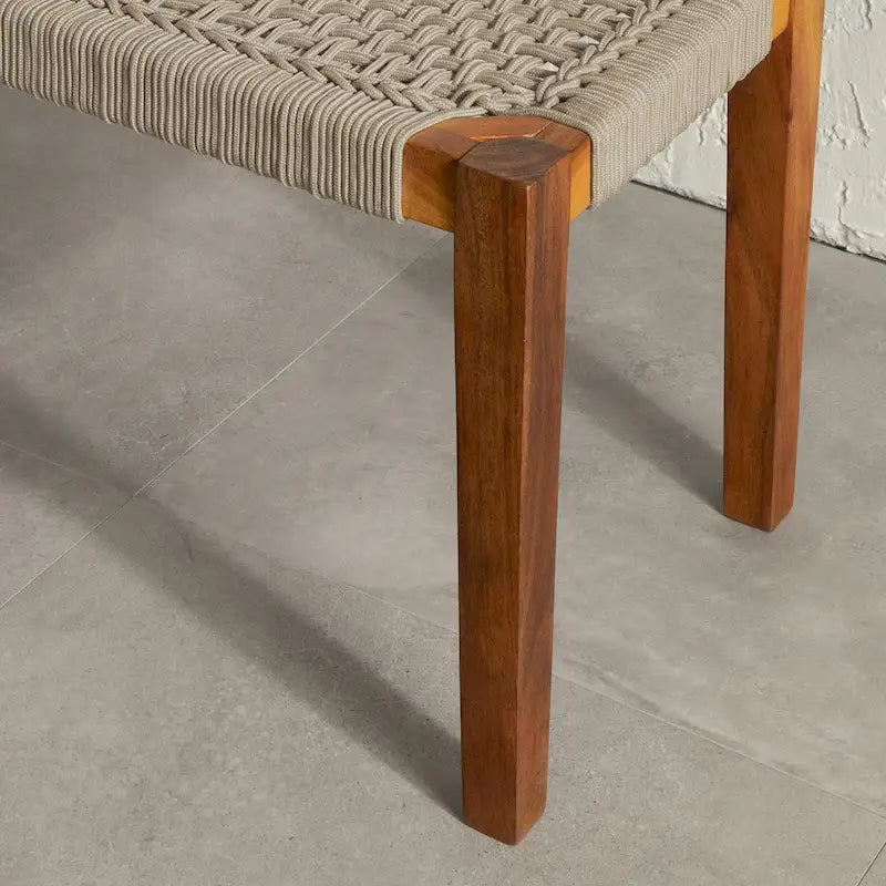 Banc en bois d'agave South Shore