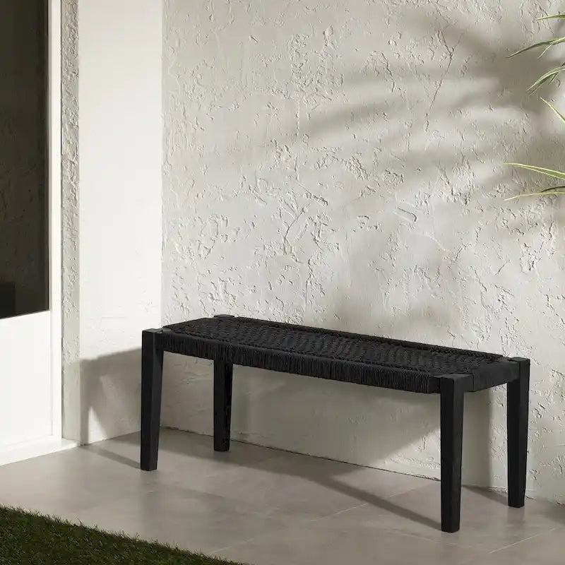 Banc en bois d'agave South Shore