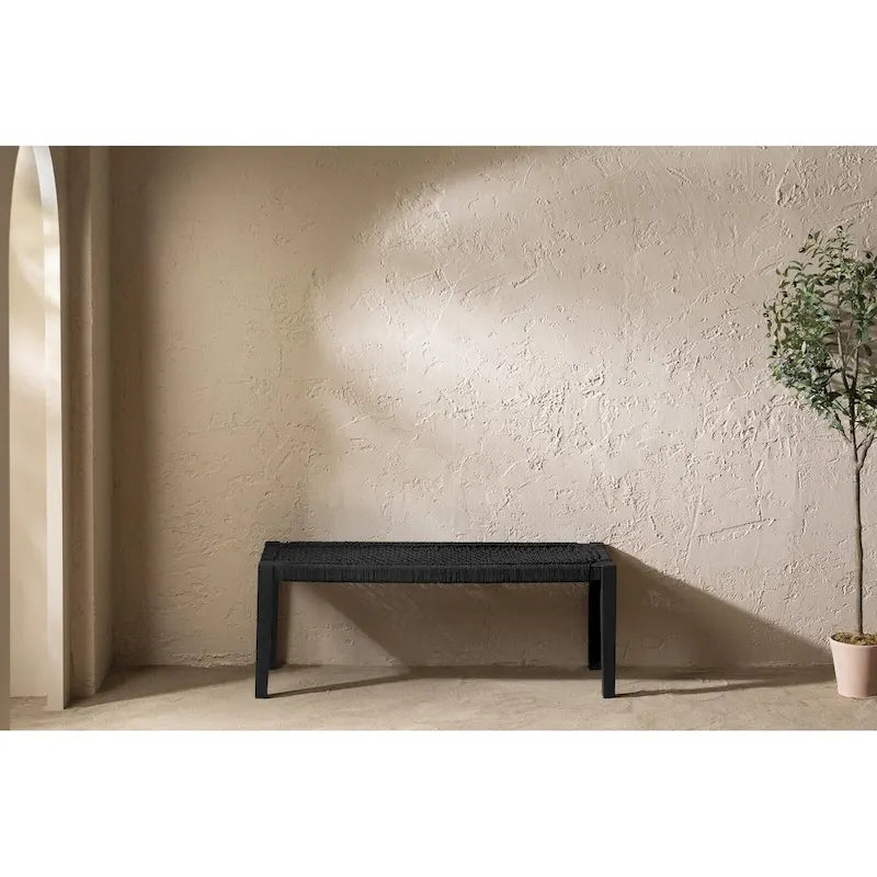 Banc en bois d'agave South Shore
