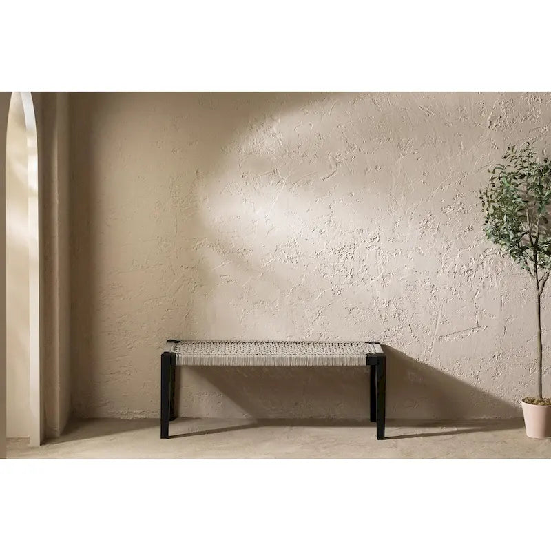 Banc en bois d'agave South Shore