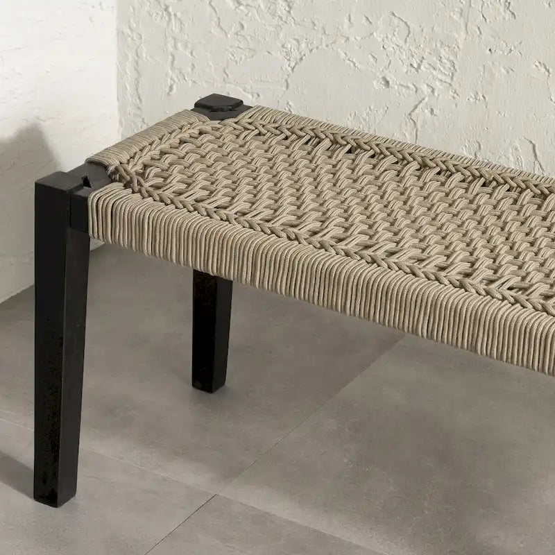Banc en bois d'agave South Shore