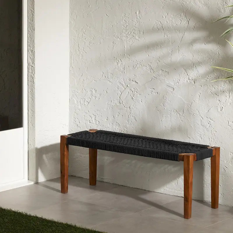 Banc en bois d'agave South Shore