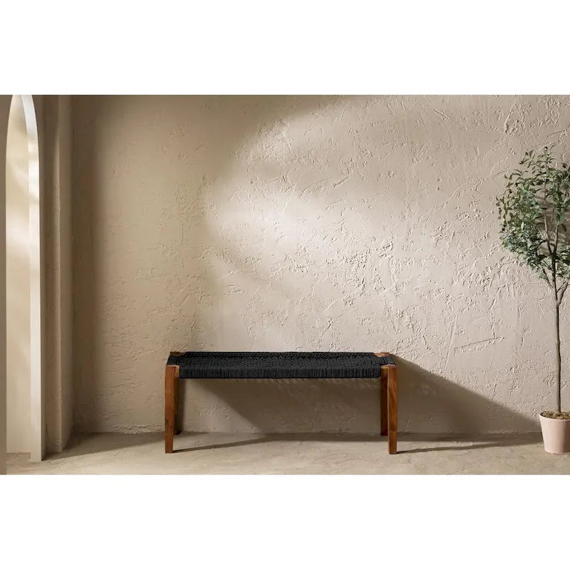 Banc en bois d'agave South Shore