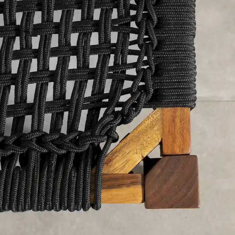 Banc en bois d'agave South Shore