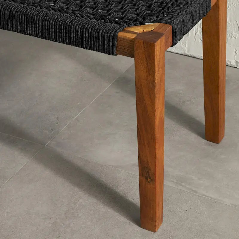 Banc en bois d'agave South Shore