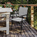 Lot de 2 chaises de patio en textilène tout temps avec accoudoirs