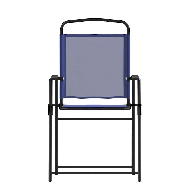 Lot de 2 chaises de patio en textilène tout temps avec accoudoirs
