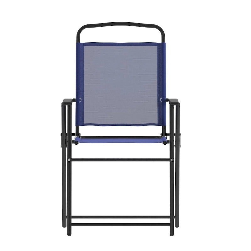 Lot de 2 chaises de patio en textilène tout temps avec accoudoirs