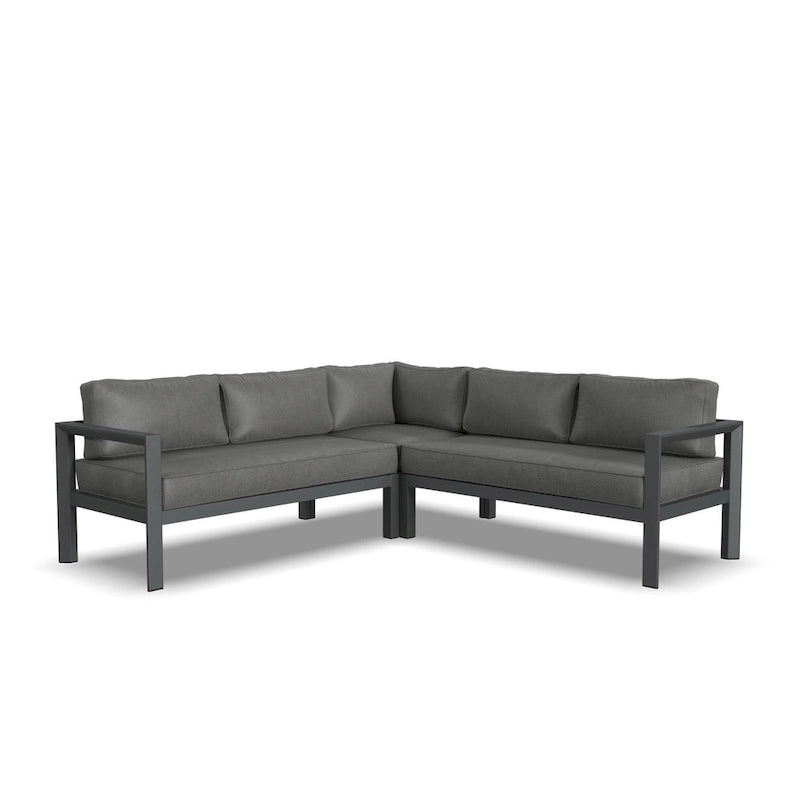 Homestyles Canapé d'angle d'extérieur Grayton 5 places - 87 x 32 x 87