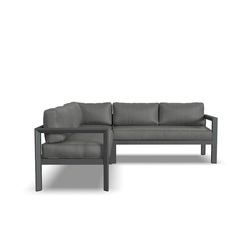 Homestyles Canapé d'angle d'extérieur Grayton 5 places - 87 x 32 x 87