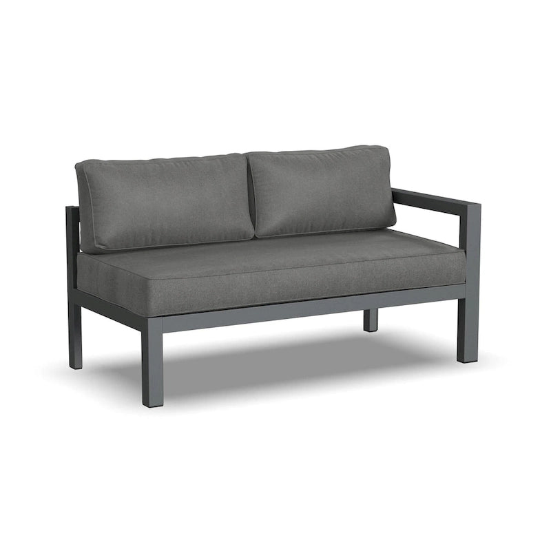 Homestyles Canapé d'angle d'extérieur Grayton 5 places - 87 x 32 x 87