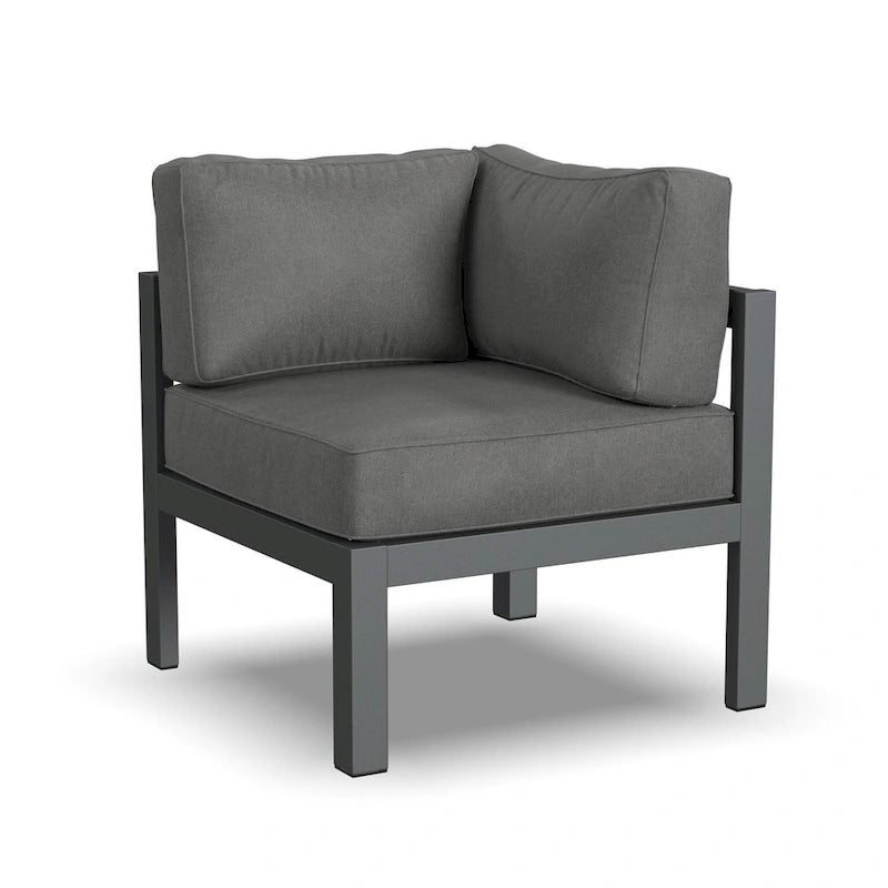 Homestyles Canapé d'angle d'extérieur Grayton 5 places - 87 x 32 x 87