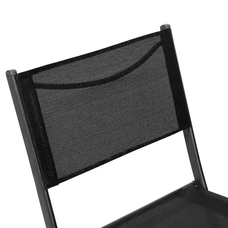 Lot de 4 chaises pliantes commerciales d'extérieur Flex Comfort avec cadre en métal
