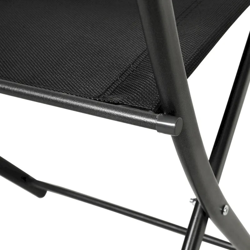 Lot de 4 chaises pliantes commerciales d'extérieur Flex Comfort avec cadre en métal