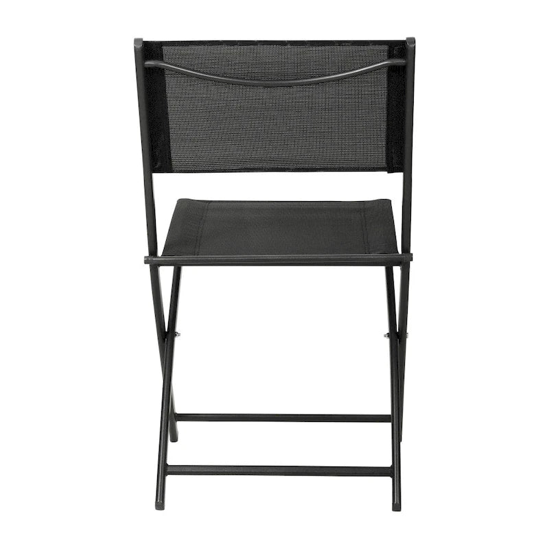 Lot de 4 chaises pliantes commerciales d'extérieur Flex Comfort avec cadre en métal