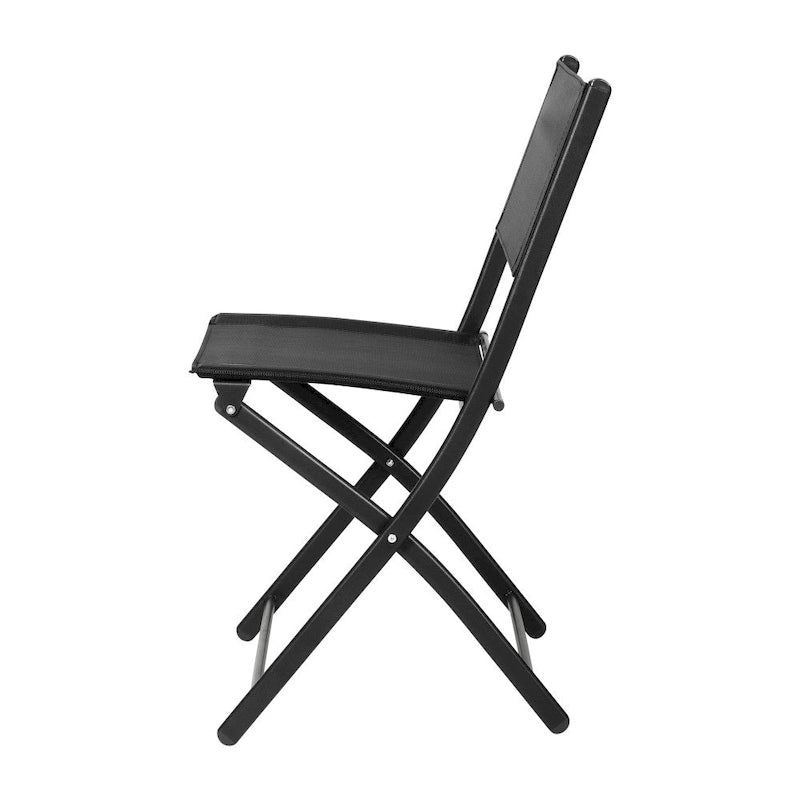 Lot de 4 chaises pliantes commerciales d'extérieur Flex Comfort avec cadre en métal