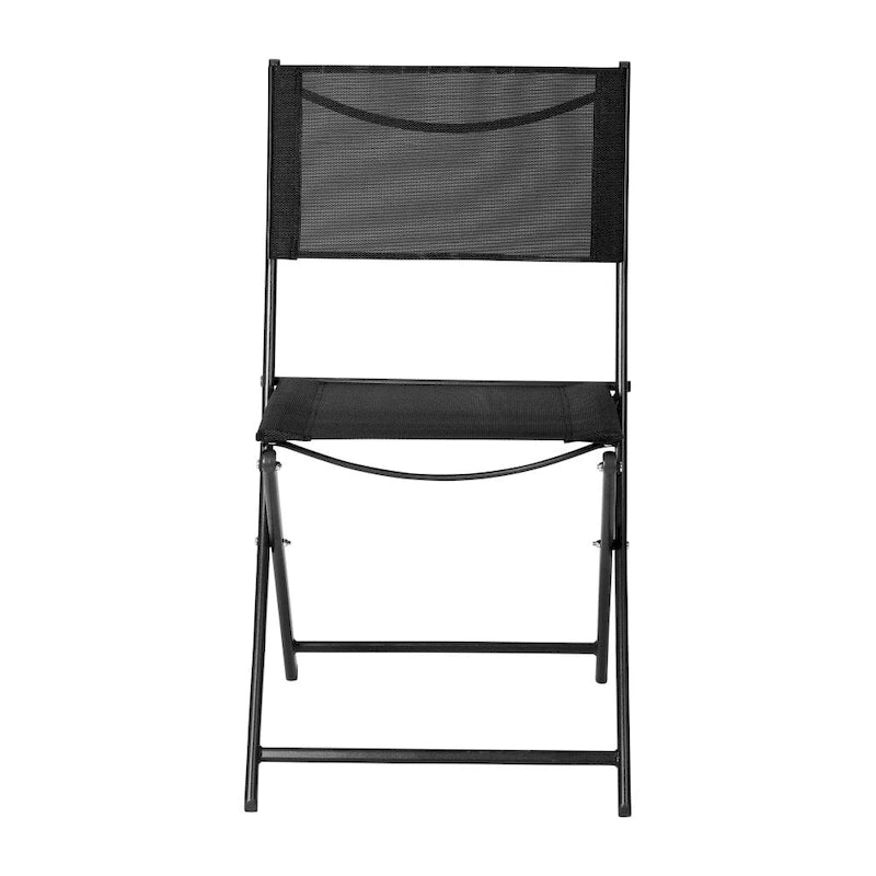 Lot de 4 chaises pliantes commerciales d'extérieur Flex Comfort avec cadre en métal