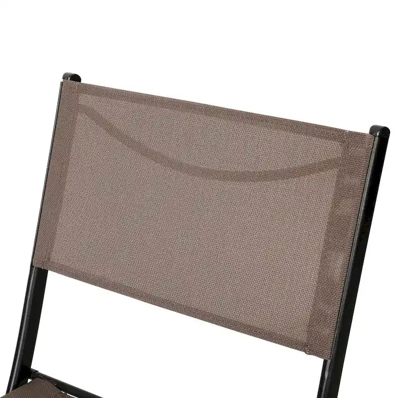 Lot de 4 chaises pliantes commerciales d'extérieur Flex Comfort avec cadre en métal