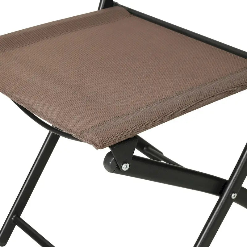 Lot de 4 chaises pliantes commerciales d'extérieur Flex Comfort avec cadre en métal