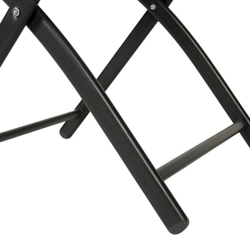 Lot de 4 chaises pliantes commerciales d'extérieur Flex Comfort avec cadre en métal