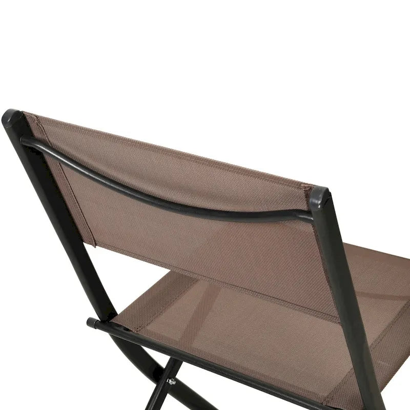Lot de 4 chaises pliantes commerciales d'extérieur Flex Comfort avec cadre en métal