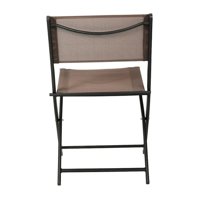 Lot de 4 chaises pliantes commerciales d'extérieur Flex Comfort avec cadre en métal