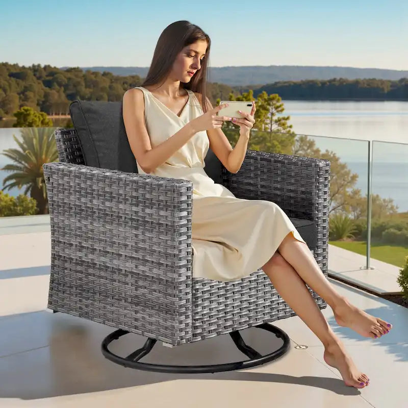 Ensemble de canapé sectionnel de patio extérieur 9 pièces XIZZI