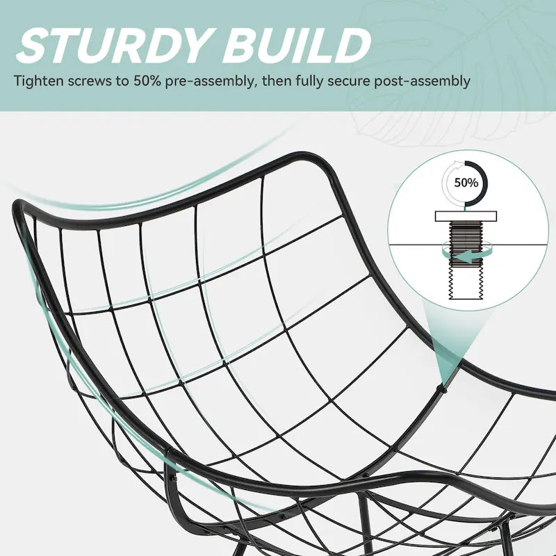 Fauteuil à bascule d'extérieur Moasis avec coussin