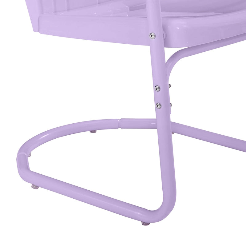 Ensemble de 3 chaises de jardin rétro Crosley Tulip