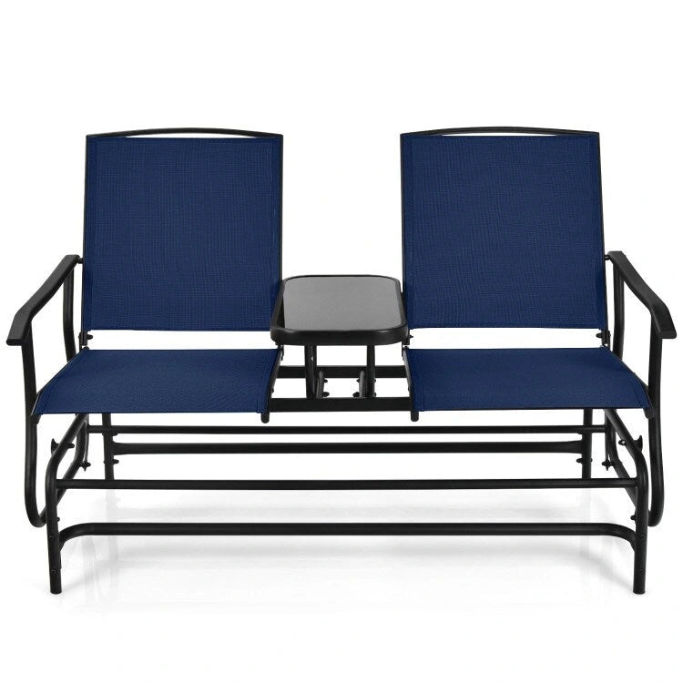 Causeuse confortable 2 places pour patio et jardin - 57 x 28 x 38 (L x l x H)