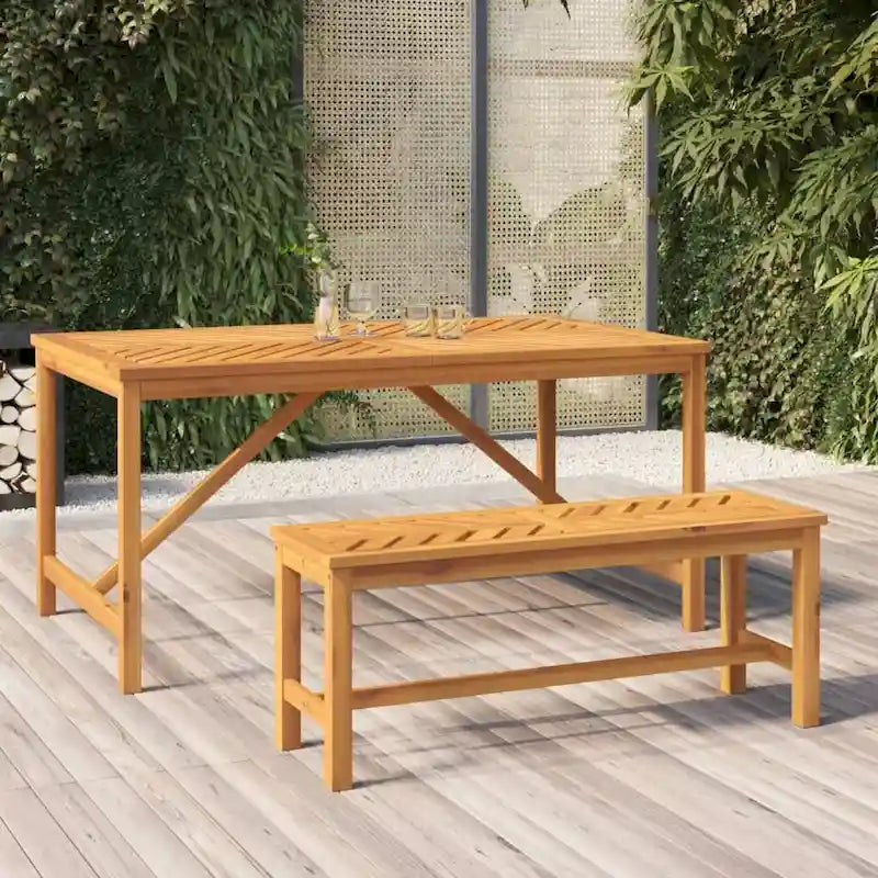 vidaXL Banc de jardin en bois d'acacia massif