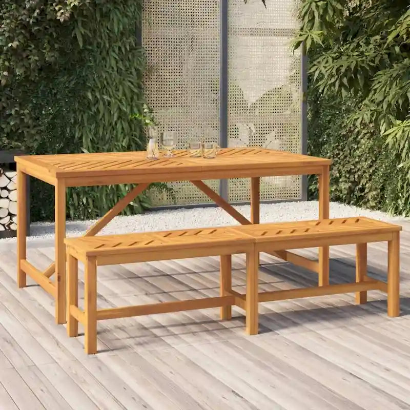 vidaXL Banc de jardin en bois d'acacia massif