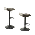 Tabouret de bar d'extérieur Max 34 pouces, résine noire tressée, pliable, lot de 2