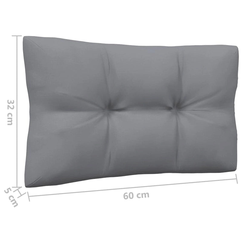 vidaXL Canapé de jardin 2 places en pin massif avec coussins de plusieurs couleurs - 25 x 25 x 24,6