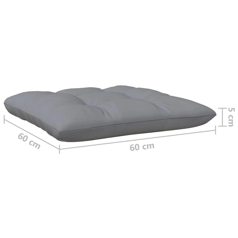 vidaXL Canapé de jardin 2 places en pin massif avec coussins de plusieurs couleurs - 25 x 25 x 24,6