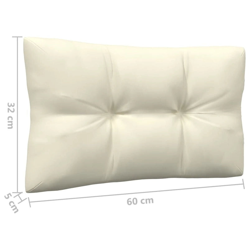 vidaXL Canapé de jardin 2 places en pin massif avec coussins de plusieurs couleurs - 25 x 25 x 24,6