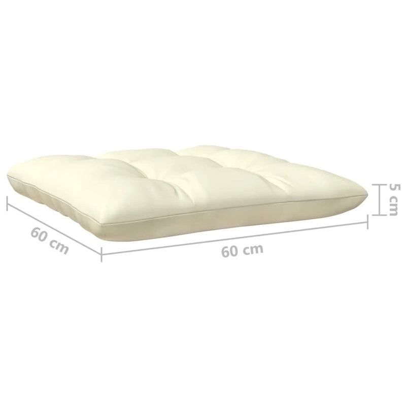 vidaXL Canapé de jardin 2 places en pin massif avec coussins de plusieurs couleurs - 25 x 25 x 24,6