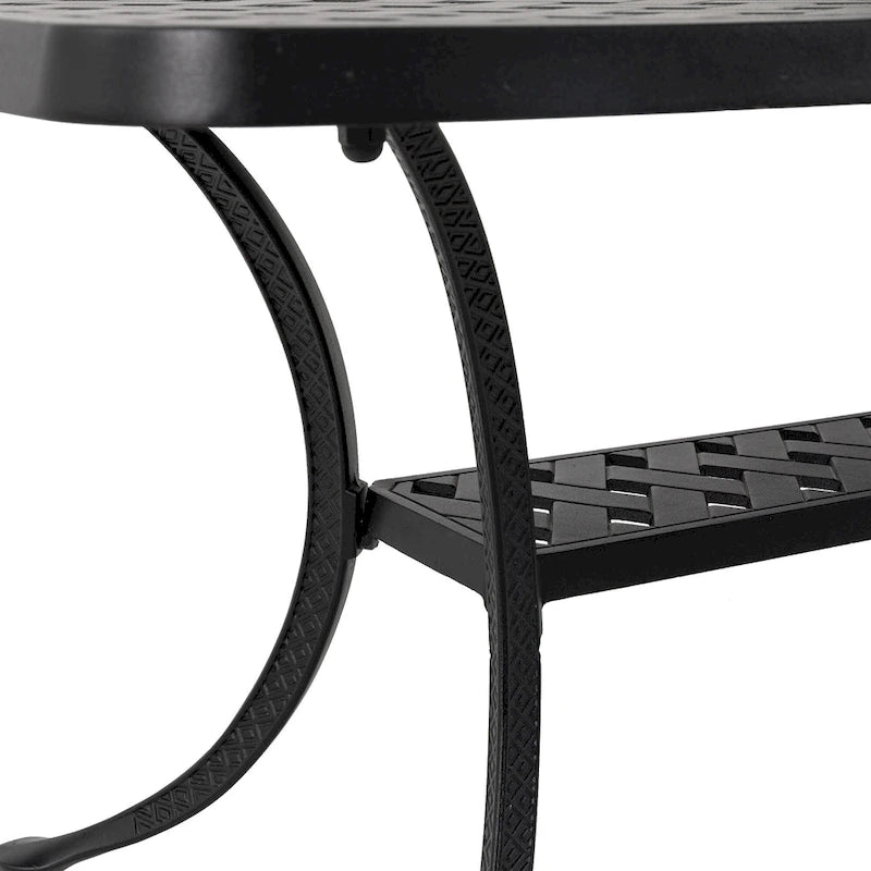 Ensemble de canapé d'angle de patio 2 pièces en fonte d'aluminium Elm Plus avec coussins beiges