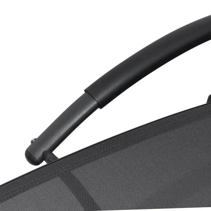 Chaises longues pliantes réglables d'extérieur avec appuie-tête (Lot de 2)