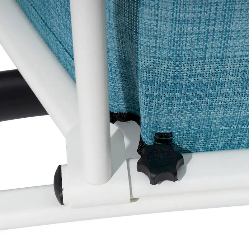 Chaises longues pliantes réglables d'extérieur avec appuie-tête (Lot de 2)