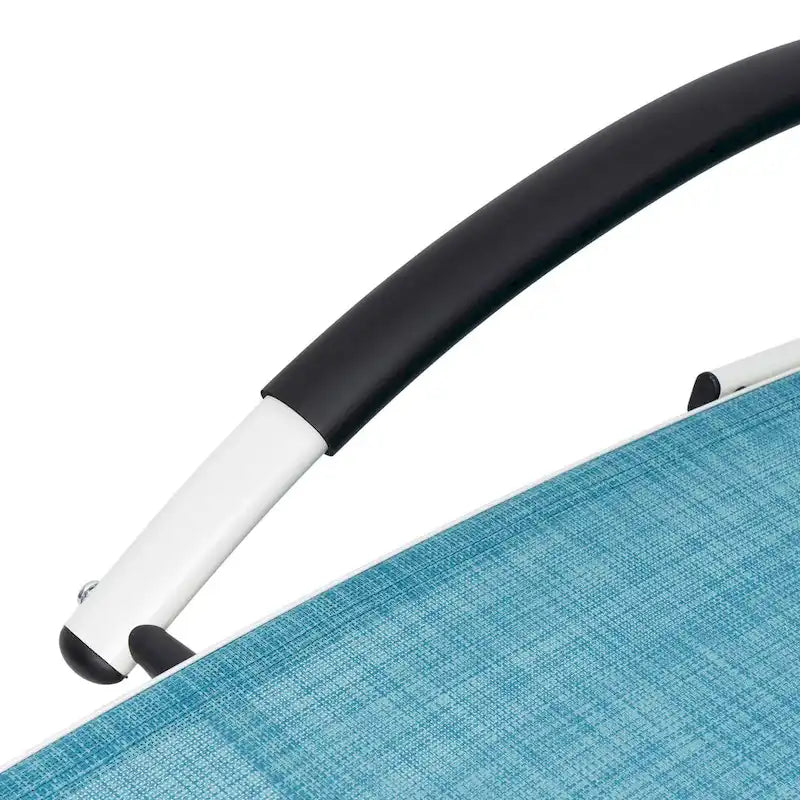 Chaises longues pliantes réglables d'extérieur avec appuie-tête (Lot de 2)