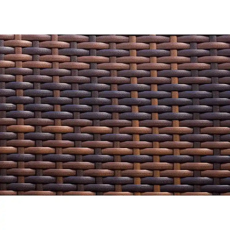 Canapé d'extérieur Ohana 8 pièces en osier marron mélangé avec coussins - Aucun assemblage requis