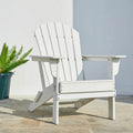 Chaise Adirondack pliante en PEHD pour patio extérieur Elm Plus