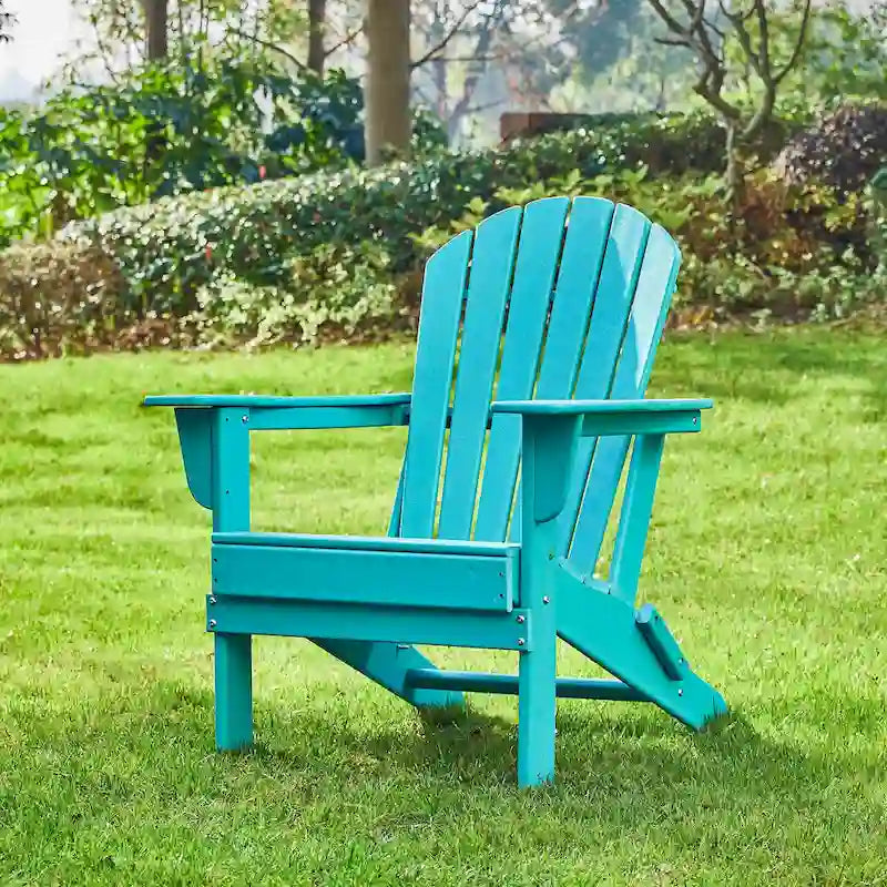 Chaise Adirondack pliante en PEHD pour patio extérieur Elm Plus